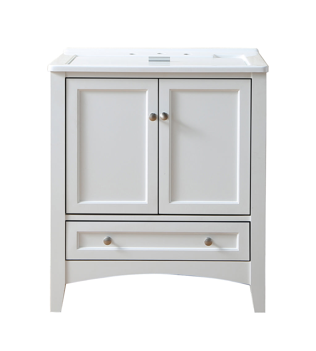 Stufurhome Delia 30 inch White Laundry Utility Sink
