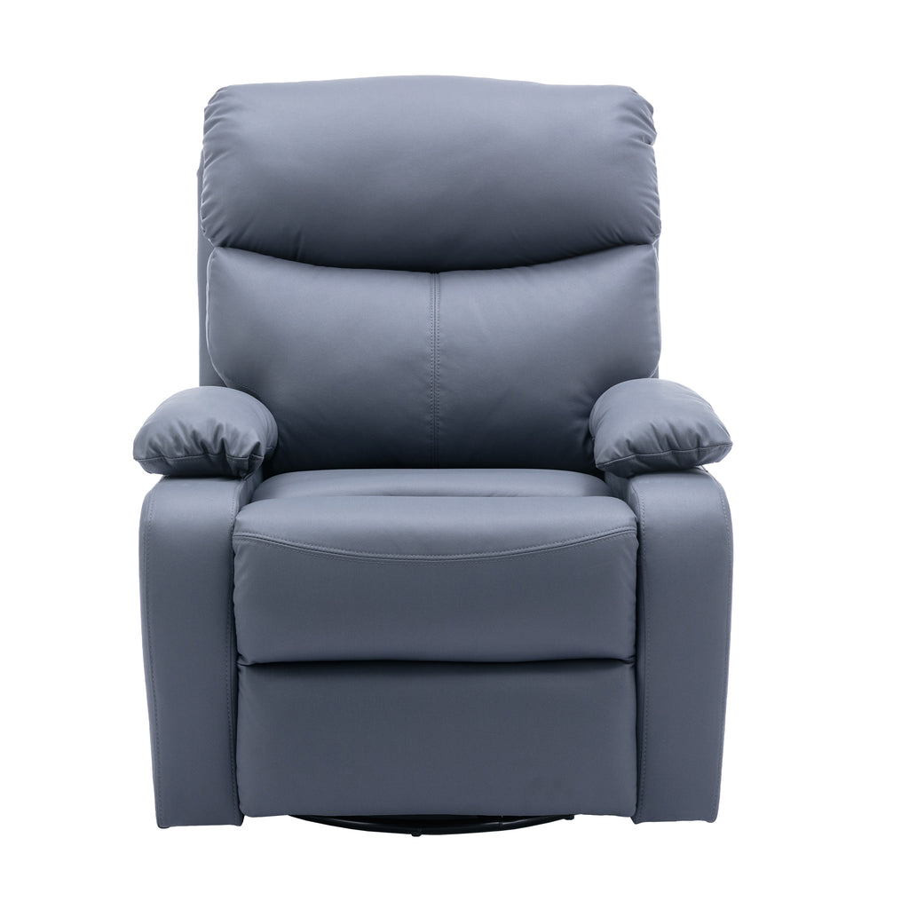 Everglade 30.2 in. W Technical Leather Upholstered Swivel and Rocking Manual Recliner