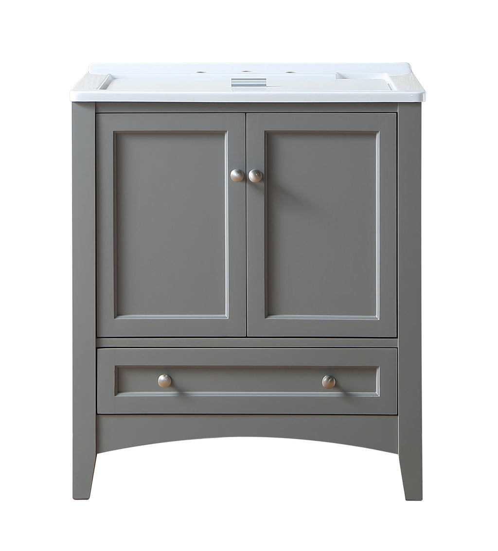 Stufurhome Delia 30 inch Grey Laundry Utility Sink