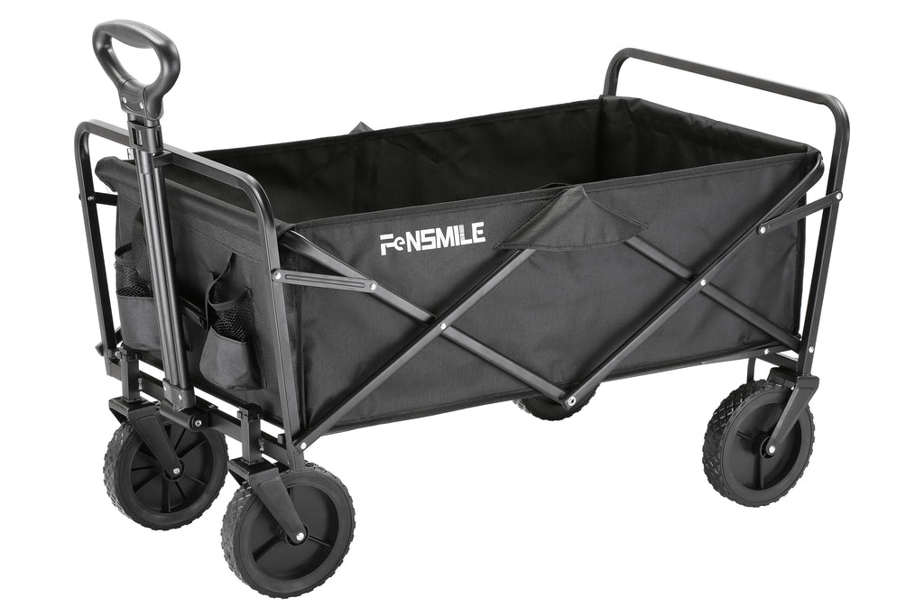 EchoSmile 4.06 cu. ft. Fabric Portable Garden Cart with Adjustable Rolling Wheels