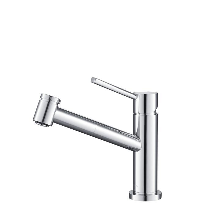 Metrolux Kitchen Faucet Set Chrome Single-Lever Mixer w/ Spray Head