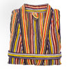 Jacquard Large Multi-coloured Velour Terry fabric Bathrobe