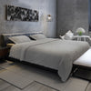 Regency Grey Duvet Cover Set in Cotton Boho with pillow sham