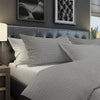 Regency Grey Duvet Cover Set in Cotton Boho with pillow sham