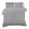 Regency Grey Duvet Cover Set in Cotton Boho with pillow sham