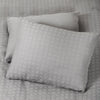 Regency Grey Duvet Cover Set in Cotton Boho with pillow sham
