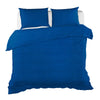 Regency Blue Duvet Cover Set in Cotton Boho with pillow sham