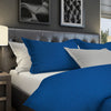 Regency Blue Duvet Cover Set in Cotton Boho with pillow sham