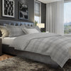 Banbury Plaid Grey Reversible Duvet Cover Set with 1 Pillow Sham