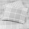 Banbury Plaid Grey Reversible Duvet Cover Set with 1 Pillow Sham