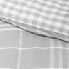 Banbury Plaid Grey Reversible Duvet Cover Set with 1 Pillow Sham