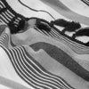 Kingham Contemporary Boho Grey Stripes Duvet Cover Set with Pillow Sham