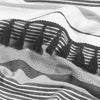 Kingham Contemporary Boho Grey Stripes Duvet Cover Set with Pillow Sham