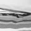 Kingham Contemporary Boho Grey Stripes Duvet Cover Set with Pillow Sham