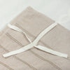 Polperro Beige Tufted Chenille Geometric Duvet Cover Set with Pillow Sham