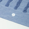 Polperro Blue Tufted Chenille Geometric Duvet Cover Set with Pillow Sham