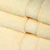 Zero Twist 3 Piece 100% Cotton Towel Set