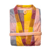 Jacquard Large Multi-coloured Velour Terry fabric Bathrobe