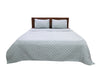 Regency Grey Cotton Coverlet Set