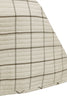 Windowpane Beige and Brown Cotton Coverlet Set