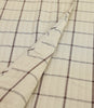 Windowpane Beige and Brown Cotton Coverlet Set