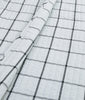 Windowpane Grey and Black Cotton Coverlet Set