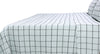 Windowpane Grey and Black Cotton Coverlet Set
