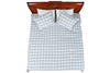 Windowpane Grey and Black Cotton Coverlet Set