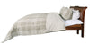 Banbury Plaid Linen and Ivory Cotton Comforter Set