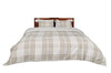 Banbury Plaid Linen and Ivory Cotton Comforter Set
