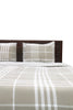 Banbury Plaid Linen and Ivory Cotton Comforter Set