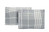 Banbury Plaid Grey and Ivory Cotton Comforter Set