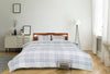 Banbury Plaid Grey and Ivory Cotton Comforter Set