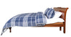 Banbury Plaid Navy and Ivory Cotton Comforter Set