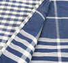 Banbury Plaid Navy and Ivory Cotton Comforter Set