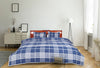 Banbury Plaid Navy and Ivory Cotton Comforter Set