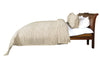Uneven Stripe Beige and Brown Cotton Comforter Set