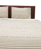 Uneven Stripe Beige and Brown Cotton Comforter Set