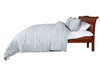 Uneven Stripe Grey and Black Cotton Comforter Set