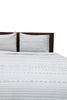 Uneven Stripe Grey and Black Cotton Comforter Set