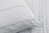 Uneven Stripe Grey and Black Cotton Comforter Set
