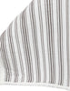 Ticking Stripe Ivory and Brown Cotton Quilt Set