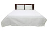 Solid Sateen Ivory Cotton Quilt Set