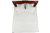Solid Sateen Ivory Cotton Quilt Set