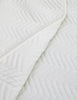 Solid Sateen Ivory Cotton Quilt Set