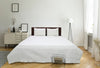 Solid Sateen Ivory Cotton Quilt Set