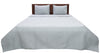 Solid Sateen Grey Cotton Quilt Set