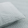 Solid Sateen Grey Cotton Quilt Set
