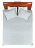 Solid Sateen Grey Cotton Quilt Set