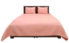 Herring Bone Ivory and Orange Cotton Quilt Set